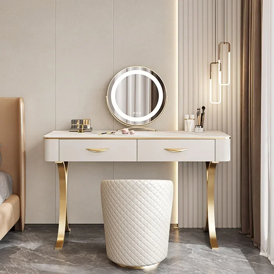 Итальянский туалетный столик маленький доступный высокий угловой для спальни