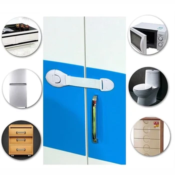 10/30pcs Child Safety Cabinet Lock Baby Proof Security Protector Drawer Cabinet Lock Plastic Protection Kids Safety Door Lock 6