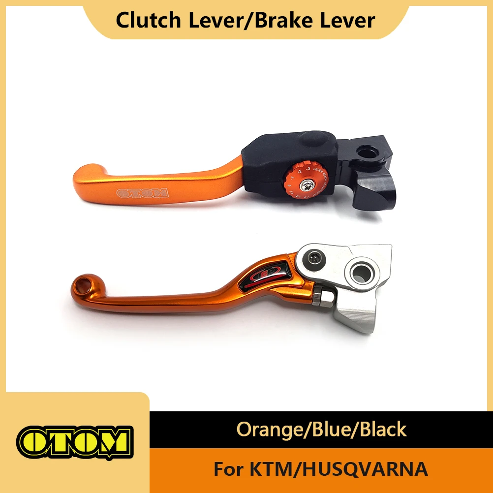 

OTOM For KTM HUSQVARNA Brake Clutch Pump Lever Master Cylinder Corner Horn Anti-Folding Grip SXF XCF XCW EXC SMR FC FE FS FX 250