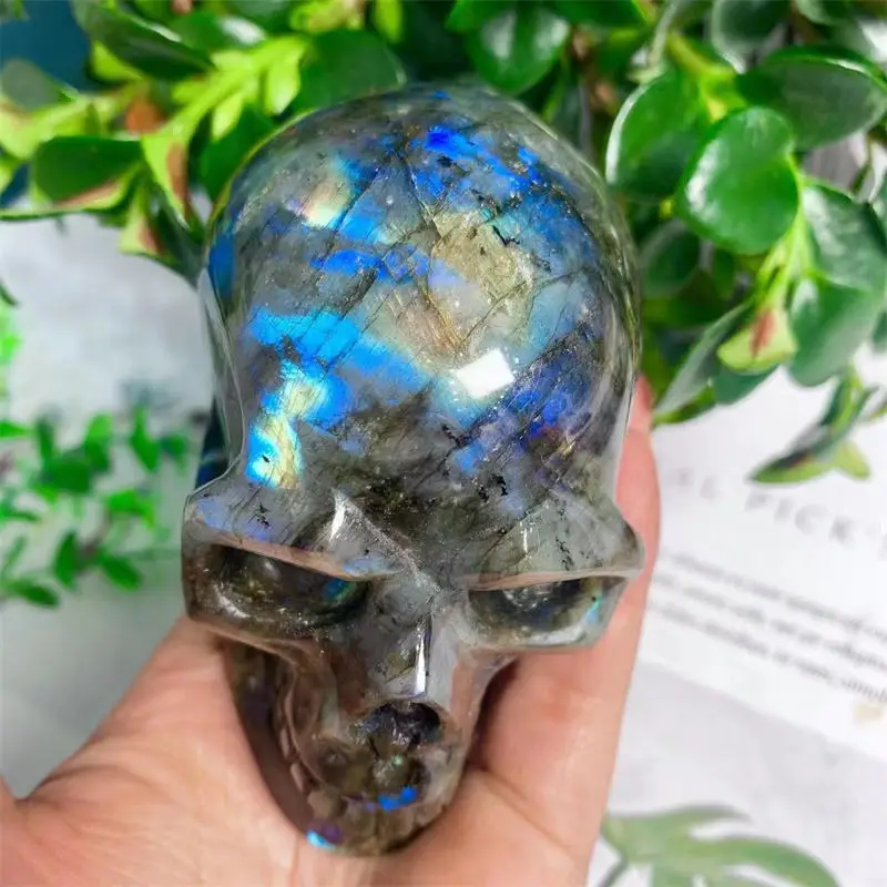 

Wholesale Natural Labradorite Skulls Healing Quartz Crystal Skulls Gemstone