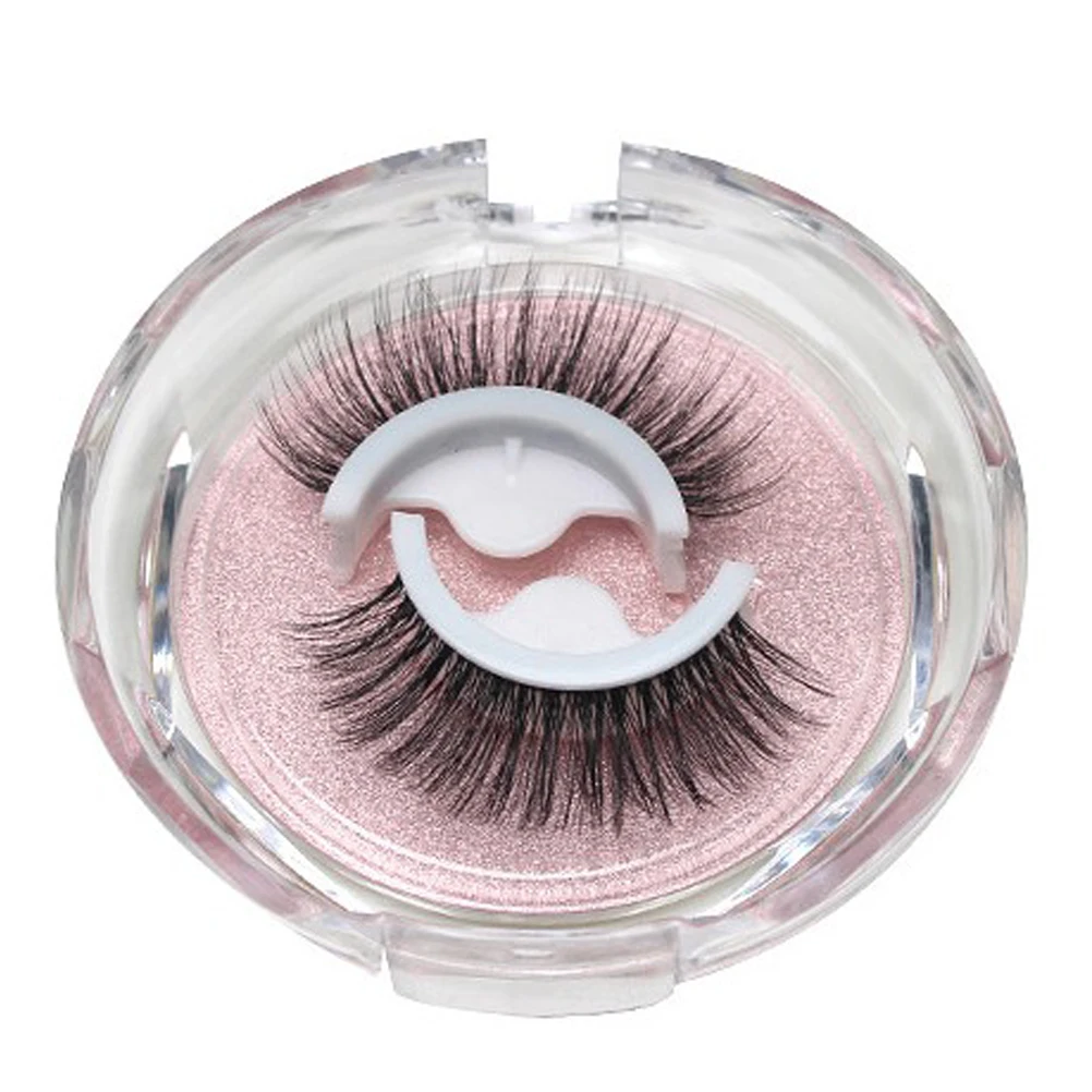 

"Reusable Waterproof Self-Adhesive False Eyelashes - Long Extension Without Glue or Liner"