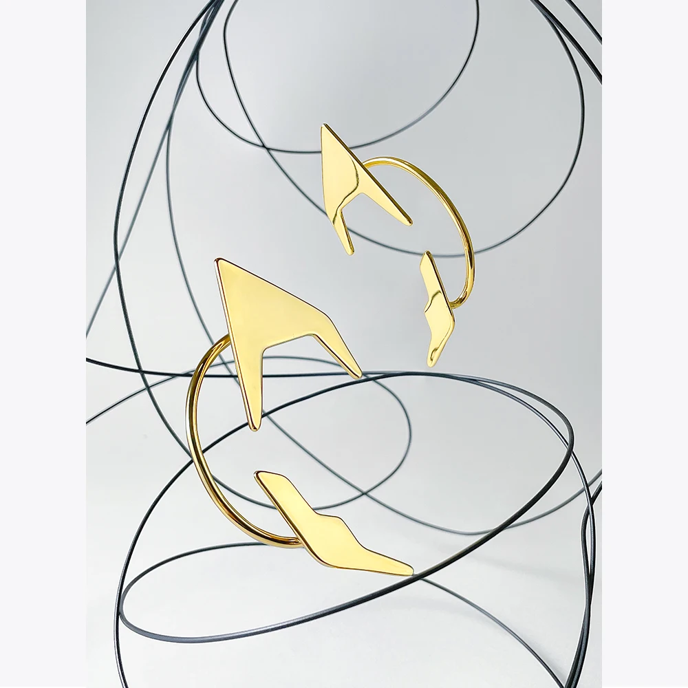 ENFASHION Elf Earrings For Women Fashion Jewelry Boucle Oreille Femme Gold Color Earings Ear Cuff Free Shipping Items E221378