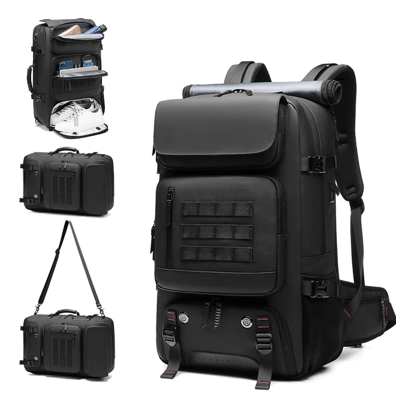 

Вместительный мужской рюкзак, многофункциональная уличная сумка для альпинизма, водонепроницаемый ранец для ноутбука, деловая дорожная сумка для обуви