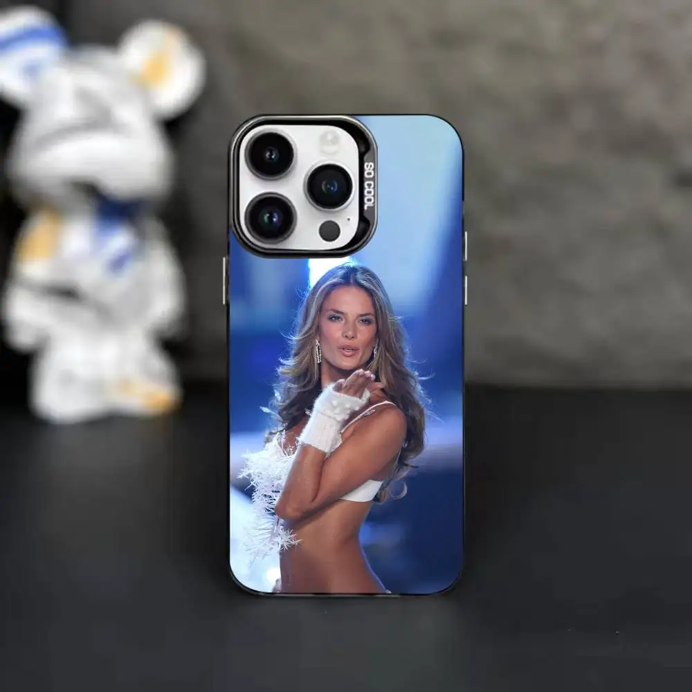 Фото Чехол для телефона Supermode AA A-Alessandra Ambrosio для iPhone 17, 16, 15, 14, 11, 12, 13 Plus, Pro Max, XS, цветной серебристый №2