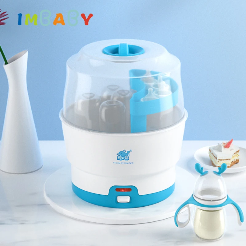 

Baby Bottle Sterilizer Intelligent One-Click Bottle Nipple Steam Sterilizer Automatic Power-off High Capacity Bottle Drying Rack