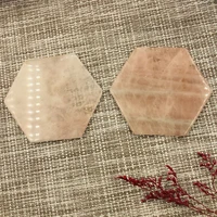 wholesale natural rose quartz coaster crystal carving stones magic slice decor cup pink crystals and minerals healing reiki gift