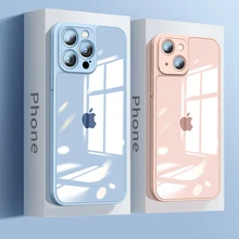 Luxury Transparent Shockproof Silicone Phone Case For iPhone 13 12 11 Pro XR X XS Max Mini Soft Thin Bumper Clear Cover