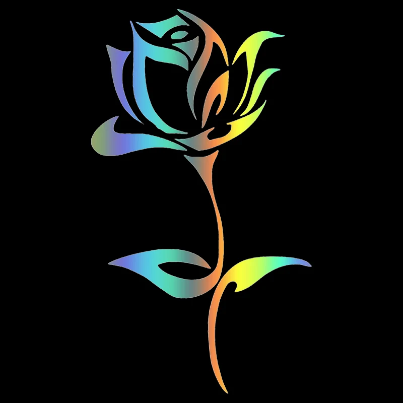 

CS-12141# Beautiful A Rose Dead Vinyl Decal Car Sticker Waterproof Auto Decors For Truck Bumper Rear Window Laptop