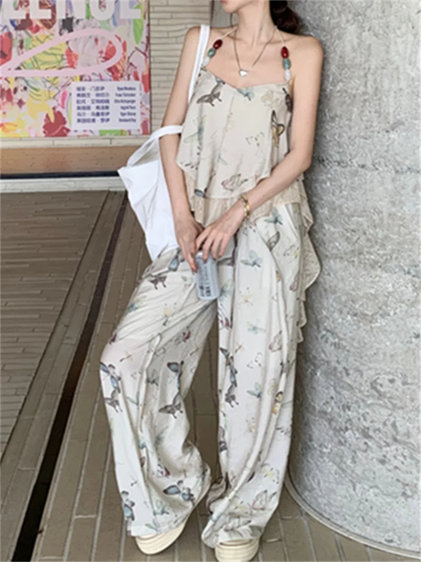 Женский летний костюм для отпуска PLAMTEE шикарные топы с цветочным принтом и