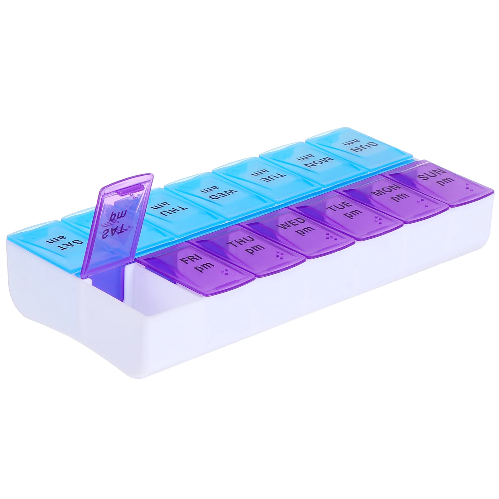 

4 Pcs Organizer 7 Day Box Medicine Box for Fish Oil Capsules Vitamins