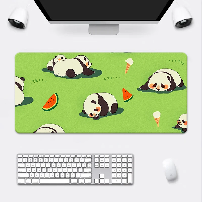 

Computer Keyboard Pad Mouse Mat Gaming Accessories Kawaii Cute Desk Panda Gamer Desks Mats Mousepad Mause Pads Large Xxl Pc Mice