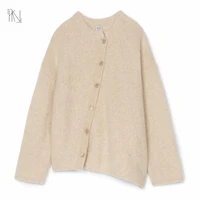 wool asymmetric loose jacket for tote mohair beige jumper women slouchy cardigan shirt style jacket women free shipping