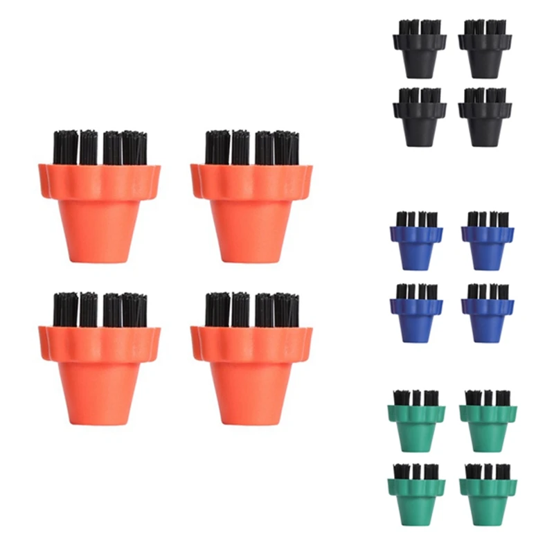 

4Pcs Round Cleaning Brushes For Karcher SV7 SV1802 SV1902 2.860-231.0 Steam Cleaner Accessories Brush Kits