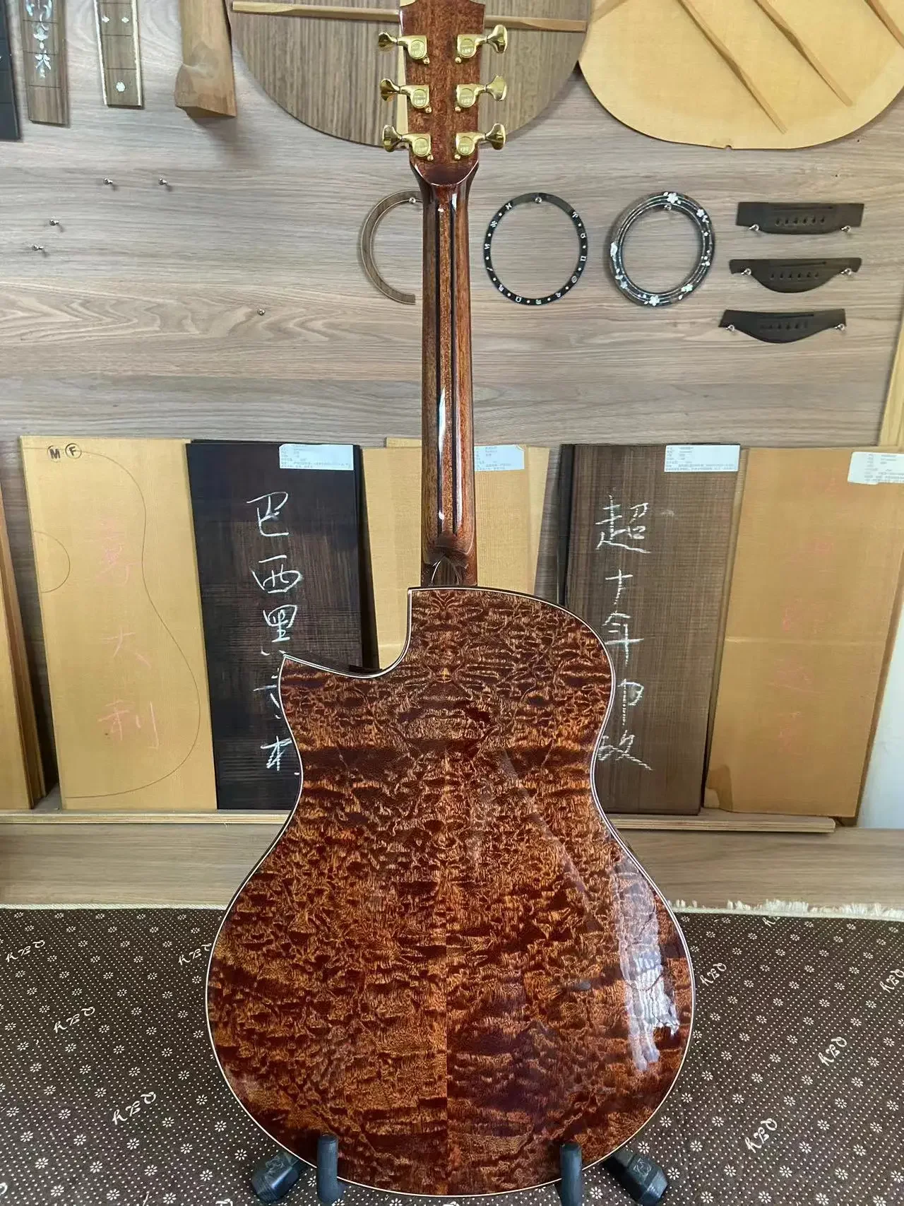 JD-920 Geake Custom All Solid Высококачественная акустическая электрогитара ручной работы из