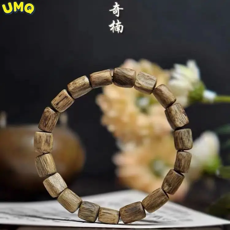 

Bai Qinan Agarwood Shaped Bucket Beads Hand Stringers Original Handmade Materials Men's and Women's Cultural s Eaglewood