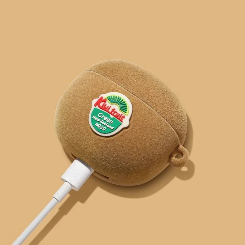Фото Милый чехол Kiwifruit для Apple Airpods 4 3 2 1, защитный чехол для Airpods pro 2, украшение в виде ракушки с подвеской, аксессуары для наушников №4