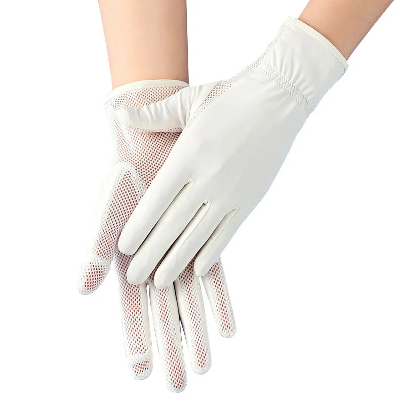 

Солнцезащитные перчатки для вождения, женские спортивные быстросохнущие шелковые перчатки с защитой от УФ-лучей и сенсорным экраном