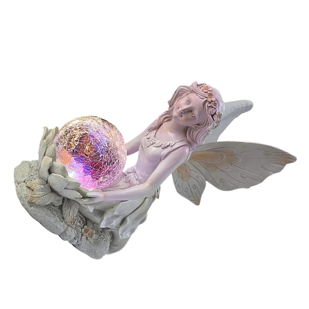 

Статуя Феи садовый Декор Двор скульптура долговечные Многофункциональные Бытовые аксессуары праздничные украшения светящиеся