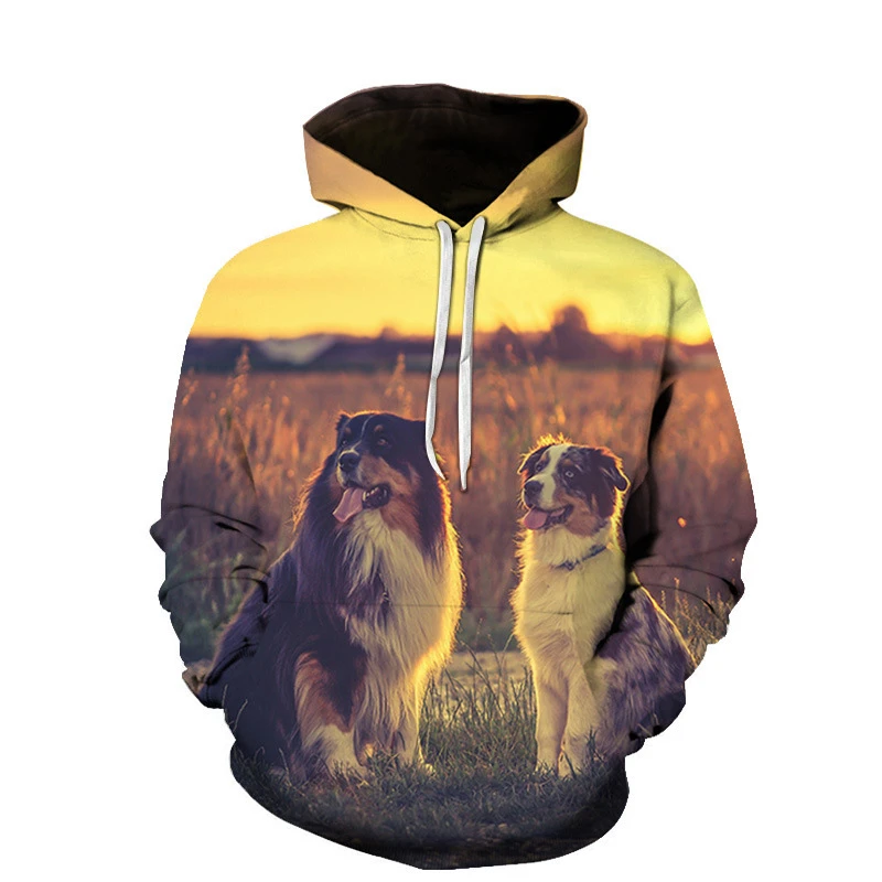 

Spring Autumn 3D Printed Dog Wolf Sweatshirt Men Women Sweatshirt Harajuku Fashion Fashion Oversized y2k clothing Hoodie Tops
