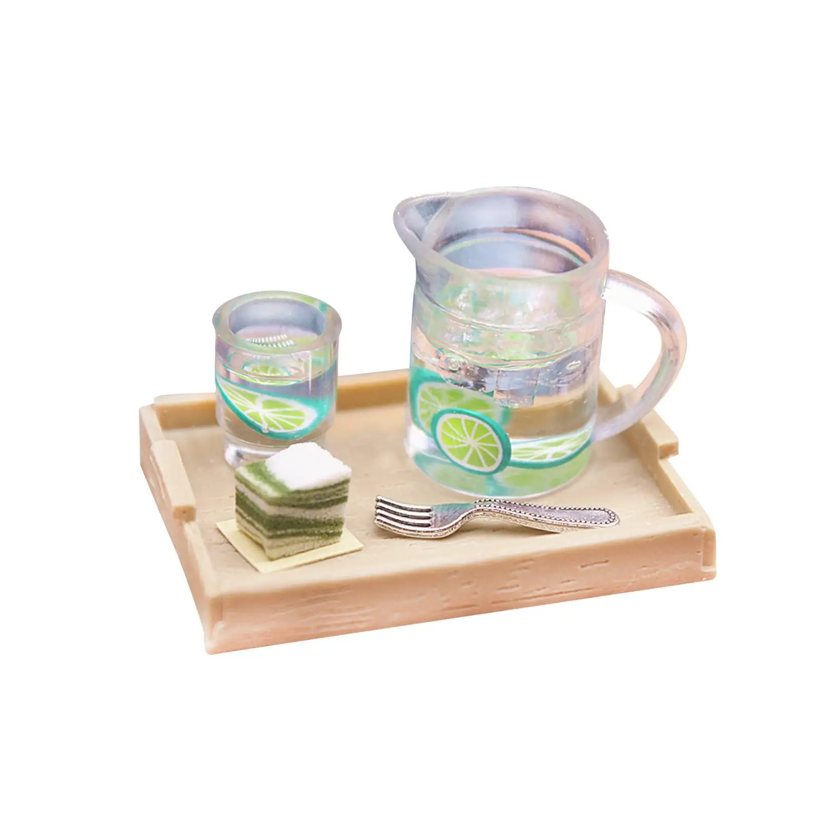 

5 Pieces Miniature Dollhouse Accessory Dollhouse Kitchen Accessories 1/12 Dollhouse Miniature foods drinks Toys for Crafts Gift