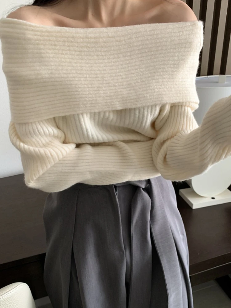 

Women Sweater Fall 2022 Women Clothing Pullover Female Knitting Sweaters Skinny Tops Loose Elegant Knitted Outerwear Thick Slim