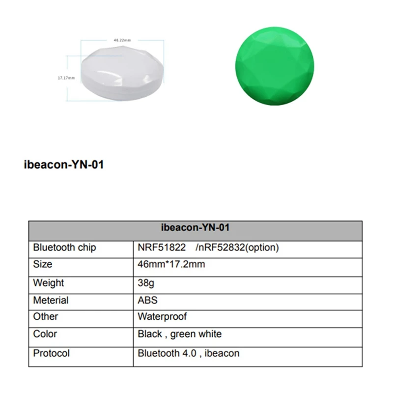 

3X NRF51822 Bluetooth Beacon Tag Eddystone Ibeacon Ble Proximity Locator Beacon