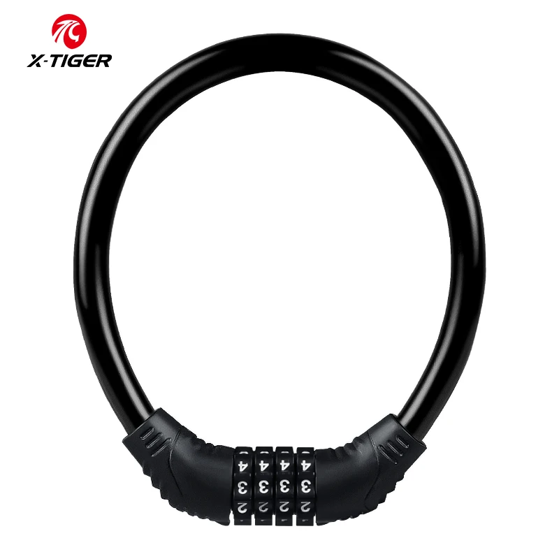 Универсальный кабельный замок X-Tiger Velocipede портативный мягкий удобный из ПВХ