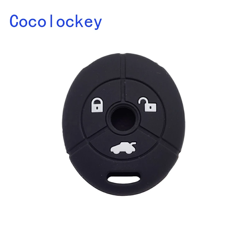 

Cocolockey Silicone Car Key Cover Fit for MG Rover 25 35 ZT 3 Buttons Remote Key Rubber Holder Bag Protection Car Accessories