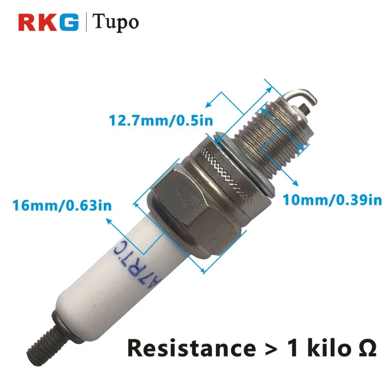 

RKG Candle A7RTC Resistor Type Spark Plug Fit For YAMAHA JOG i 100 JOG i 125 RSZ100 RSZ 100 C8 F8 Motorcycle Spare Parts