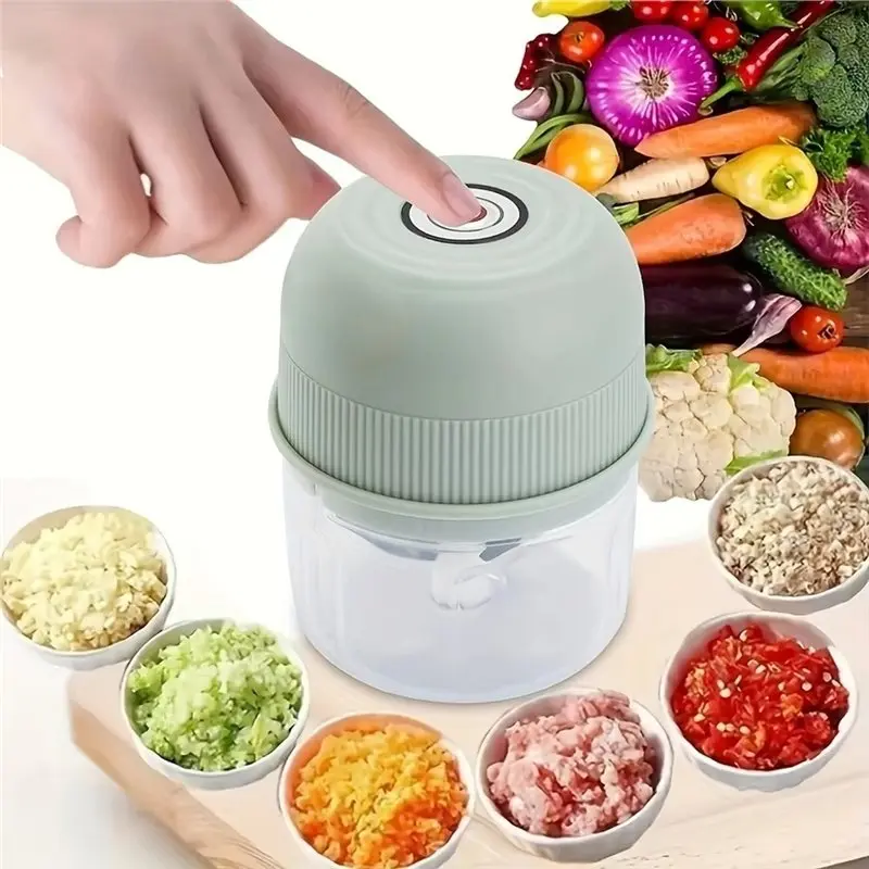 Электрическая чеснокодавка EYFL-1Pc, 260 мл, измельчитель лука, мясорубка с 1 кнопкой запуска, кухонный миксер для овощей и продуктов (art.: 3920dbe8a2b83) - 3920dbe8a2b83