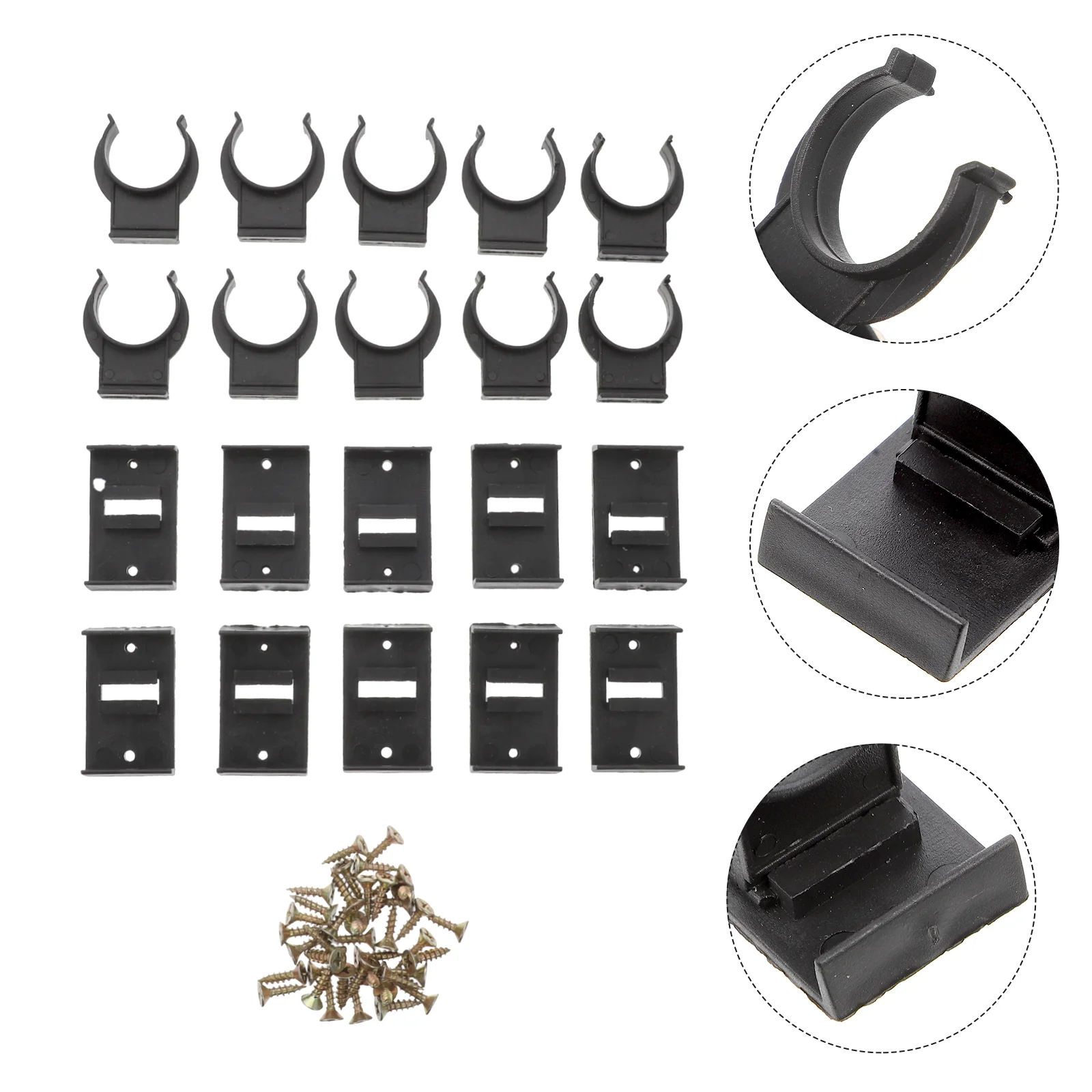 

10 Sets Kitchen Kick Board Plinth Clips Cabinets Kick Board Clips with Screws