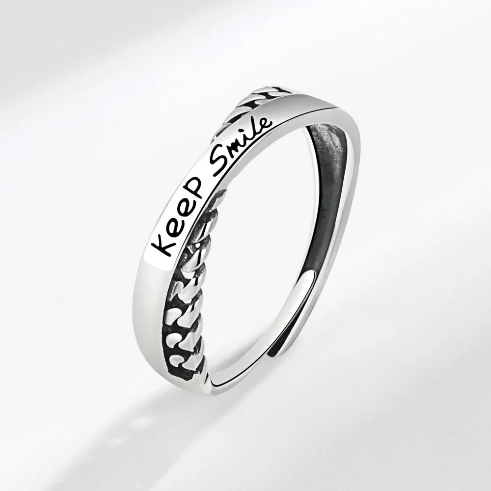 

Fashion ring 2022 trendy men's tail ring single retro punk fashion versatile personality men's opening adjustable ring