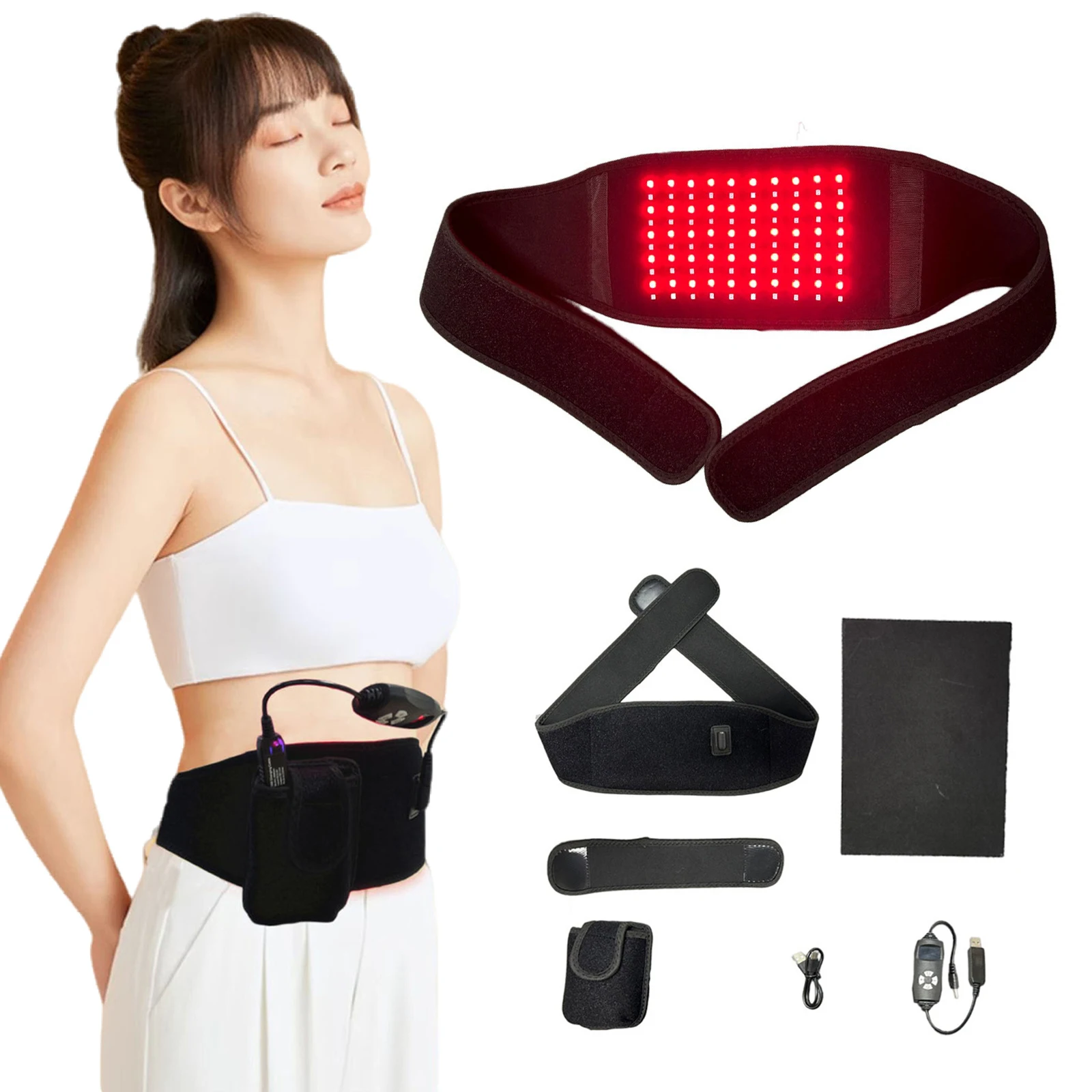 

Back Massager Stretcher Electric Inflatable Lumbar Traction Cracker Smart Hot Compress Spine Support Medical Devices