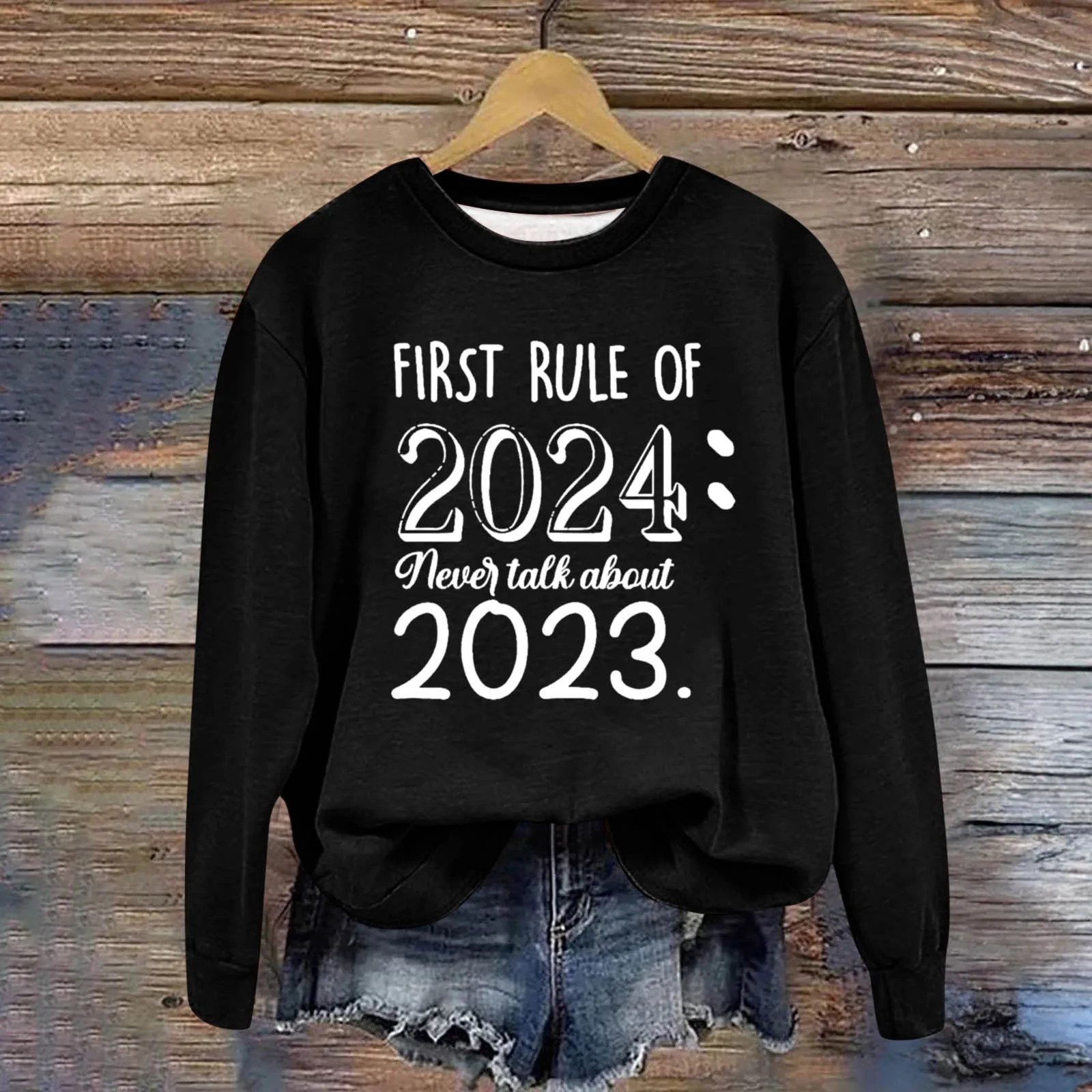 

Женская осенне-зимняя толстовка с круглым вырезом и принтом «Merry Christmas»