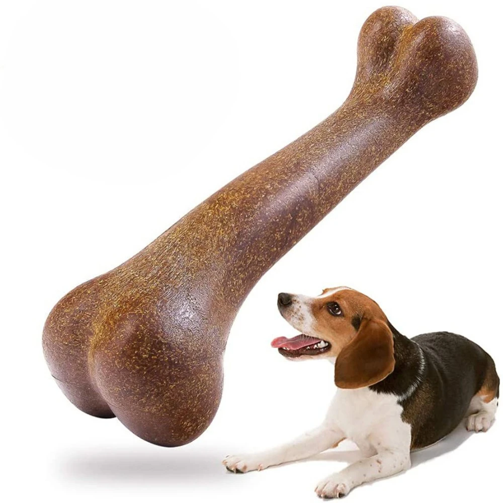 

Nearly Indestructible Dog Bone Natural Non-Toxic Anti-bite Puppy Toys For Small Medium Large Dog Pet Chew Game Dental Care Stick