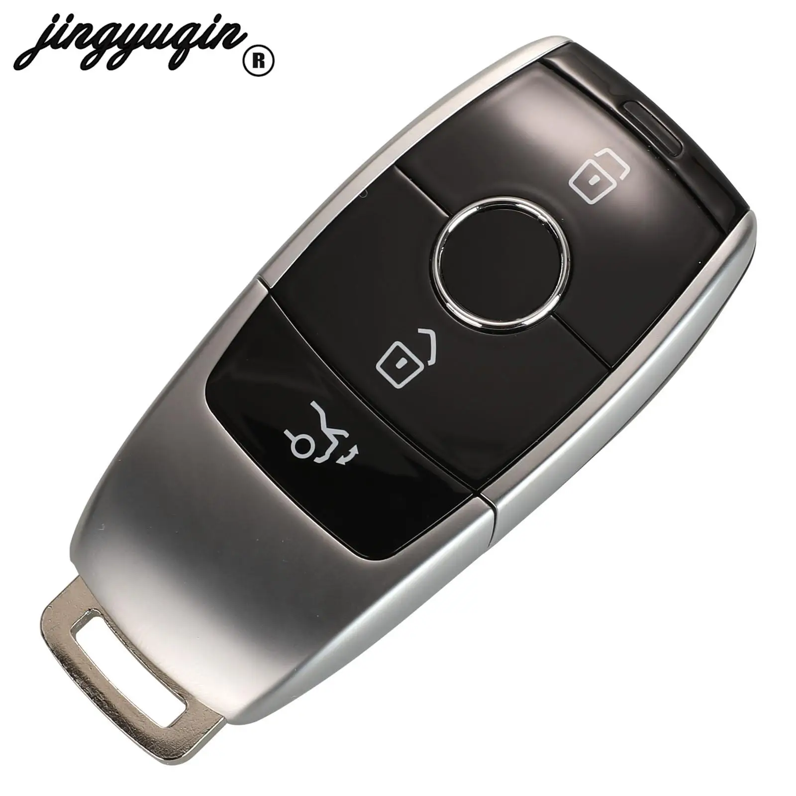 jingyuqin 3 Buttons Remote Car Key Shell For Mercedes Benz 2017 E Class W213 2018 S Fob Smart Key Case
