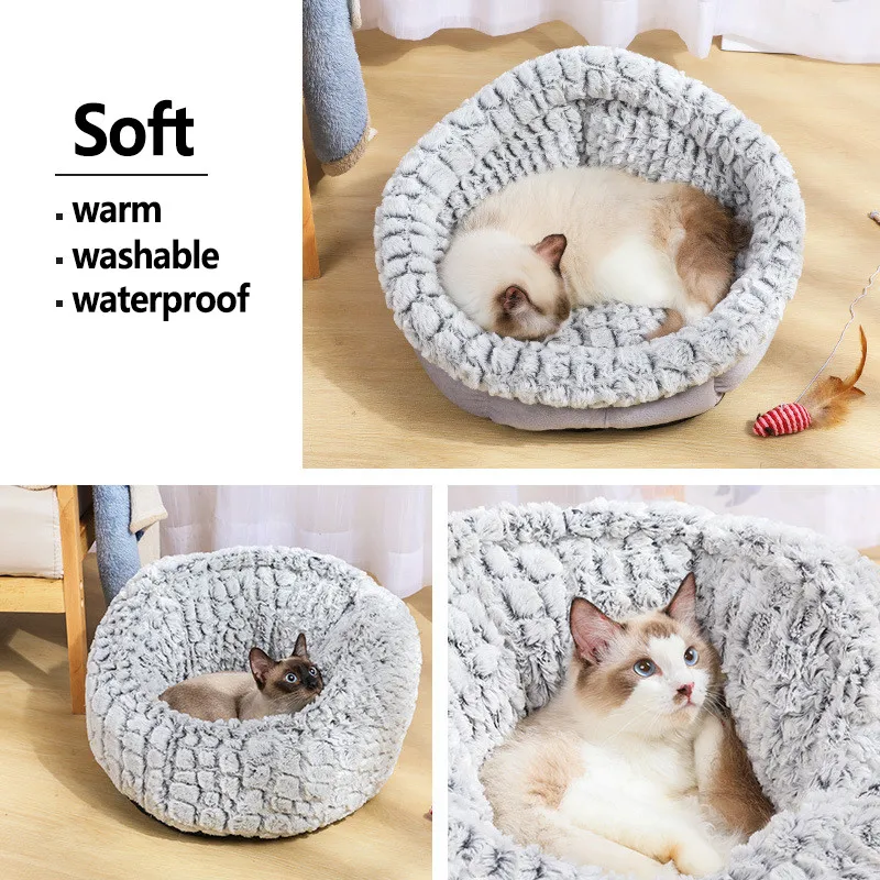 

Super Soft Dog Bed Plush Cat Mat Dog Beds For Large Dogs Bed Labradors House Round Cushion Pet Product Accessories