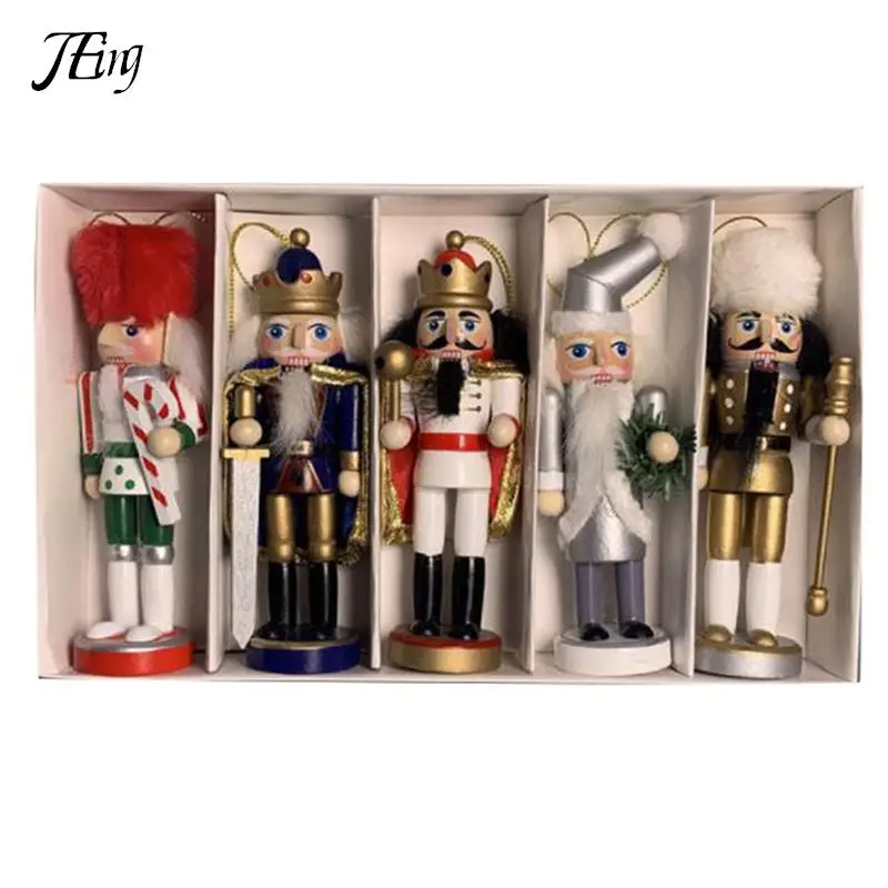 

Деревянная кукла-гайкер, 1 шт., миниатюрные фигурки солдата, винтажные марионетки ручной работы, новогодние и рождественские украшения, дома...