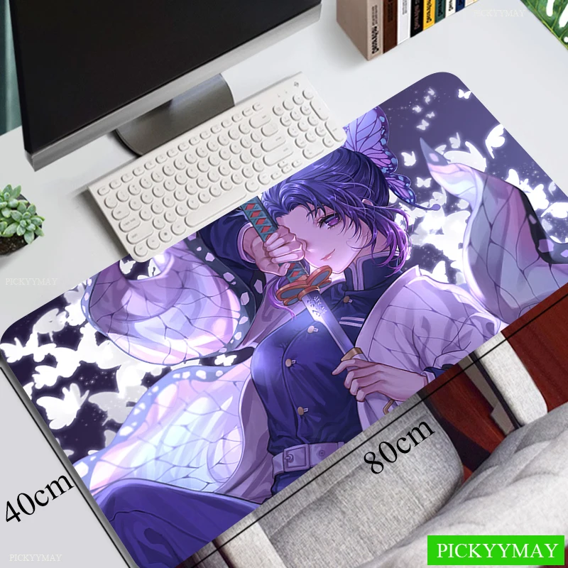 Игровой коврик для мыши рассекающий демонов большой игровой XXL Настольный