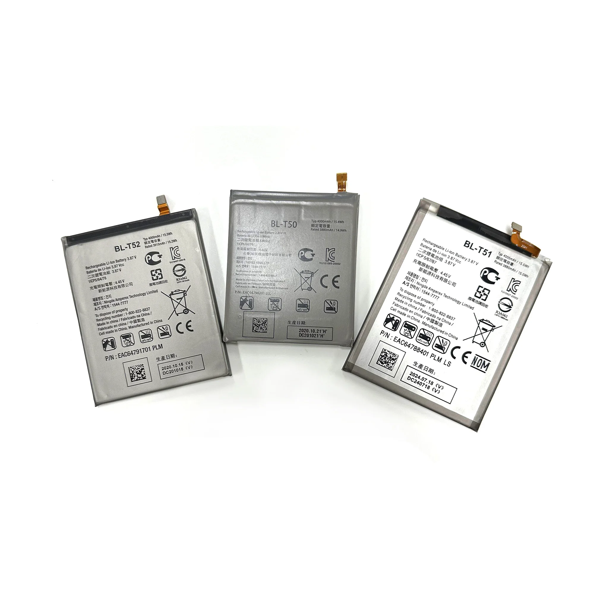 BL-T51 BL-T52 Аккумулятор для LG BL-T50 Velvet 5G UW LM-G900 аккумуляторы телефонов LMK420 WING LMF100N K42 K52