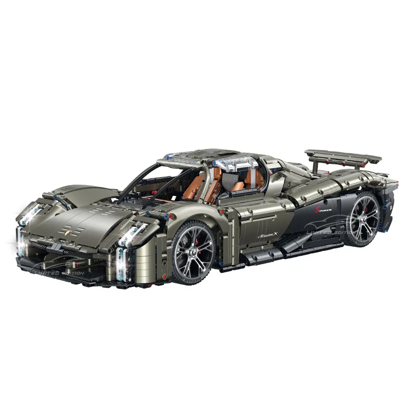 4056 шт. MissionX 1:8 спортивный автомобиль строительный блок технология автомобиля
