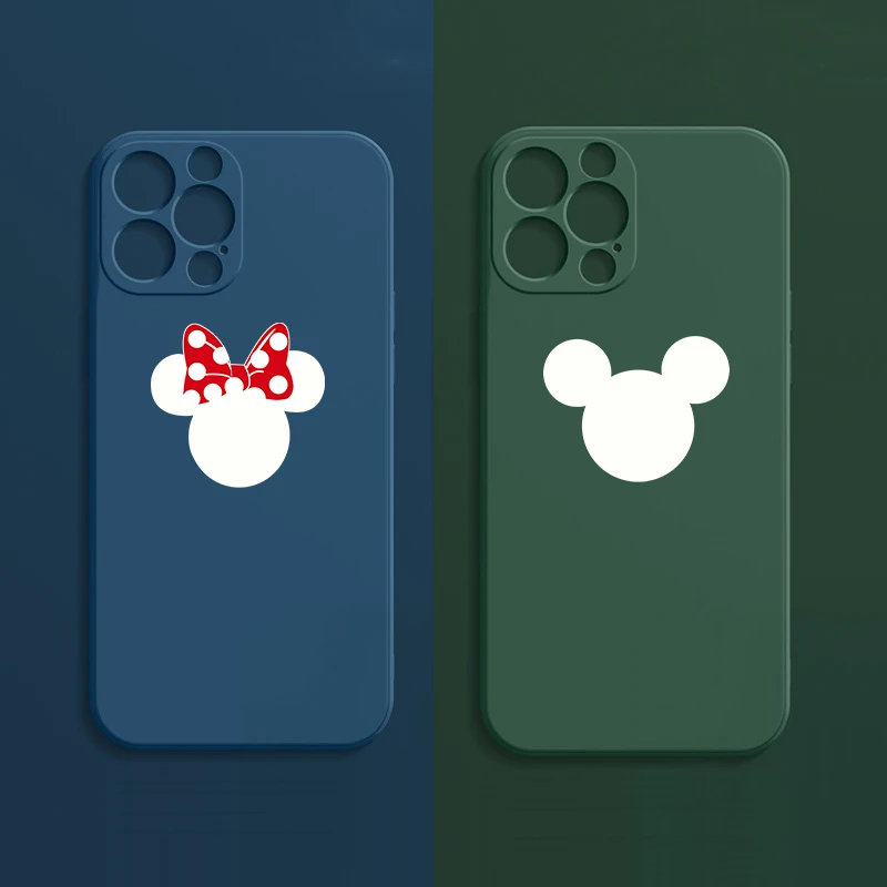 

Cartoon mouse matte Phone Case For iPhone 13 7 8 Plus X XR 11 12 14 Pro XS Max 14promax Soft Edge Shockproof silicone Capa