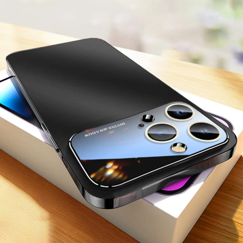 

Luxury Frosted Phone Case For iPhone 11 12 13 14 Pro Max Fashion Matte With Lens Protected Shockproof Bumper Cases Cover