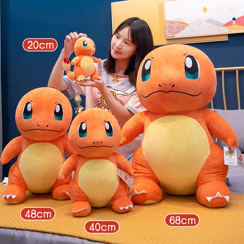 

Charmander Plush Doll Dinosaur Charizard Plush Toy Pokemon Pikachu Pillow Cushion Children's Birthday Gift