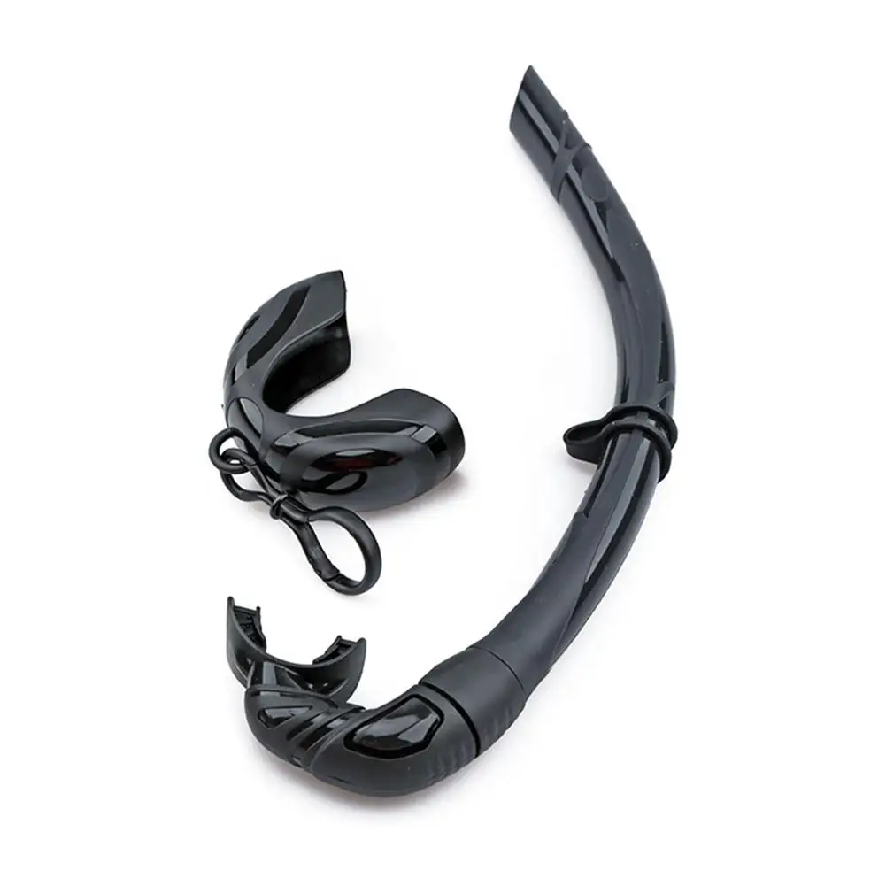

Silicone Snorkel Tube With Storage Case Professional Portable Foldable Roll Up Wet Diving Snorkel Tube Drop Shipping
