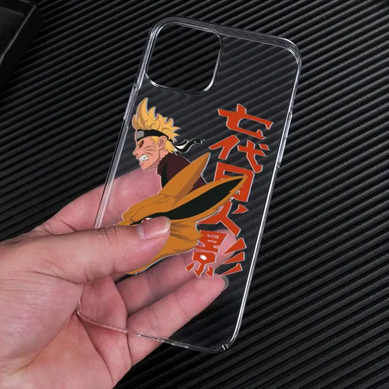 Чехол удзумаки Наруто для телефона iphone 13 12 11 Pro Max Mini XS 8 7 Plus X SE 2020 XR прозрачный