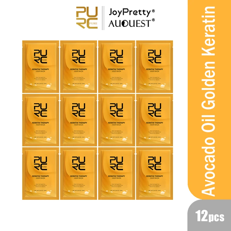 Кератиновая маска для волос PURC гладкая шелковистая Сыворотка против выпадения