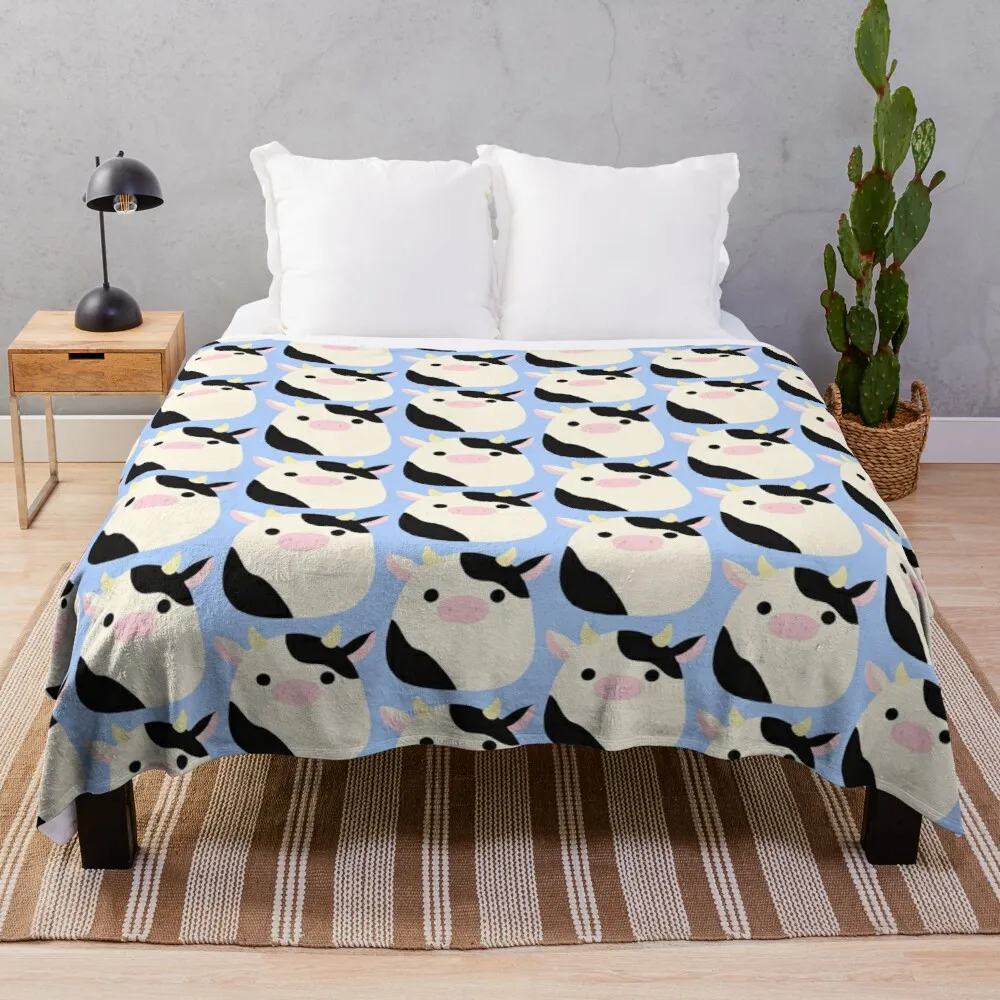 

Cow Mallow Throw Blanket Bed Fashionable Blanket Blankets For Sofa Sleeping Bag Blanket
