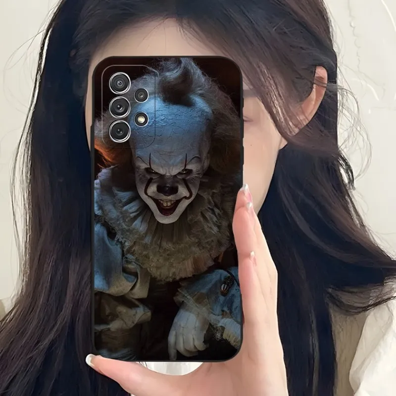 Чехол Pennywise для телефона с ужасом клоуна Samsung A34 A24 A54 A14 A23 A33 A13 A21 A71 A31 A22 A53 A52 A73 A32 A50 A20