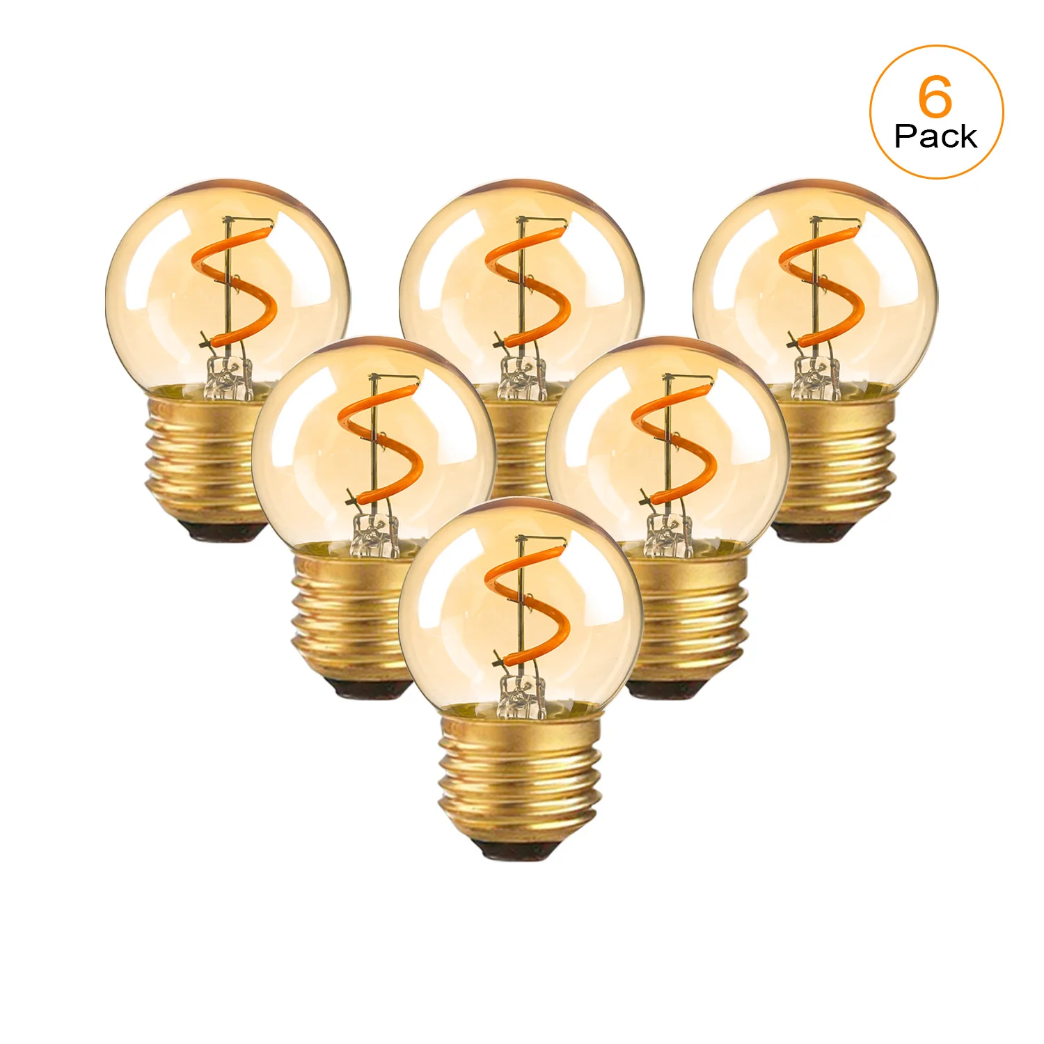 

LED лампочка Genixgreen E27 янтарного цвета 1.5Вт